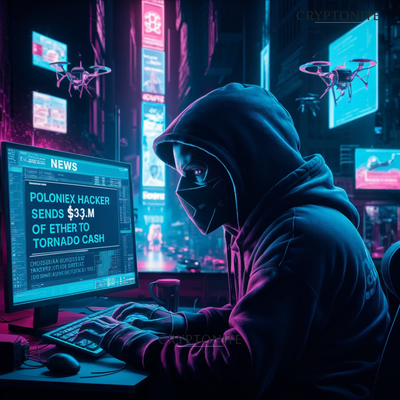 Poloniex Hacker Moves $3.3 Million in Stolen Ether via Tornado Cash
