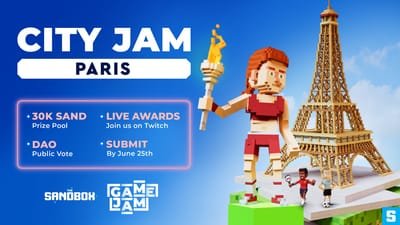 The Sandbox City Jam: Paris Calls for Creators, Offering SAND Token Rewards
