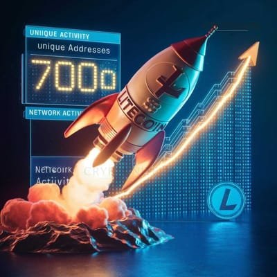 Litecoin Network Activity Surges, Unique Addresses Double to Over 700,000