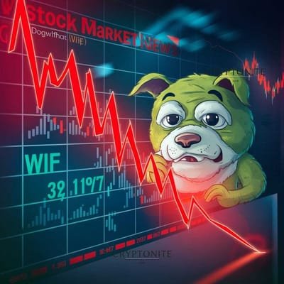 Dogwifhat (WIF) Memecoin Takes a Nosedive: Price Drops 50% This Month