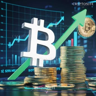 Bitcoin Shows Signs of Recovery with $295 Million Influx into Spot ETFs