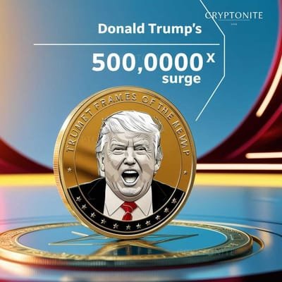 Donald Trump Meme Coin Surges 500,000x After Ex-President’s Bitcoin 2024 Conference Appearance