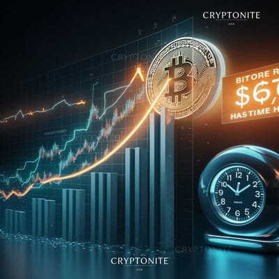 Bitcoin Hashrate Approaches Record as BTC Surges Past $67,000