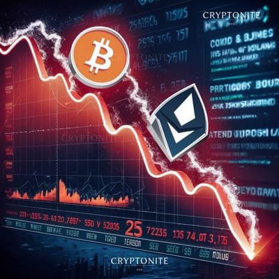 Bitcoin and Ether Experience Sharp Decline Amid Market Turbulence