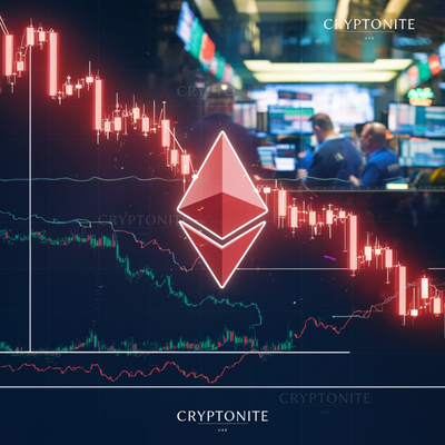 Ethereum (ETH) Faces Bearish Pressure Amidst Large Sell-Off and Technical Signals