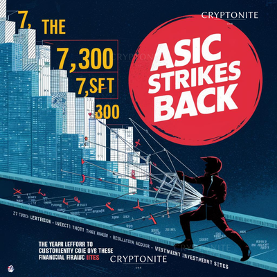 ASIC Takes Down 7,300 Scam Investment Sites in One Year Amidst Rising Scam Numbers