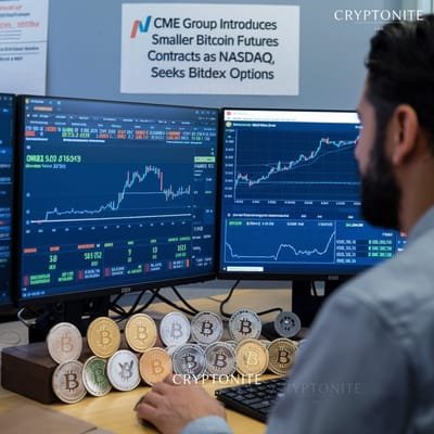 CME Group Introduces Smaller Bitcoin Futures Contracts as Nasdaq Seeks Bitcoin Index Options