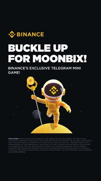 Binance to Launch “Moonbix”: A New Play-to-Earn Game on Telegram