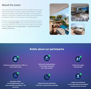 How to track insider portfolios and earn x50? Exclusive Crypto Event by ArbitrageScanner in Dubai