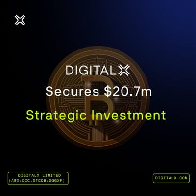 DigitalX Raises $13.5M to Deepen Bitcoin Holdings, Adds Web3 Heavyweights to Advisory Board