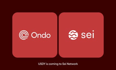 Ondo Finance Brings Tokenized US Treasury Yield to Sei Network with USDY Launch