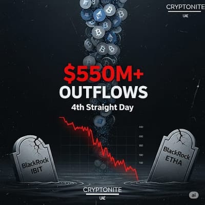 U.S. Spot Bitcoin and Ethereum ETFs See Four Straight Days of Outflows