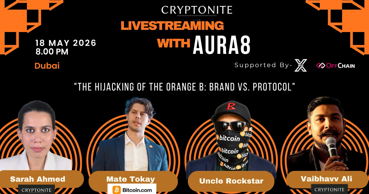 AURA8 Livestream Bitcoin Cash Fork Uncle Rockstar Mate Tokay 2026