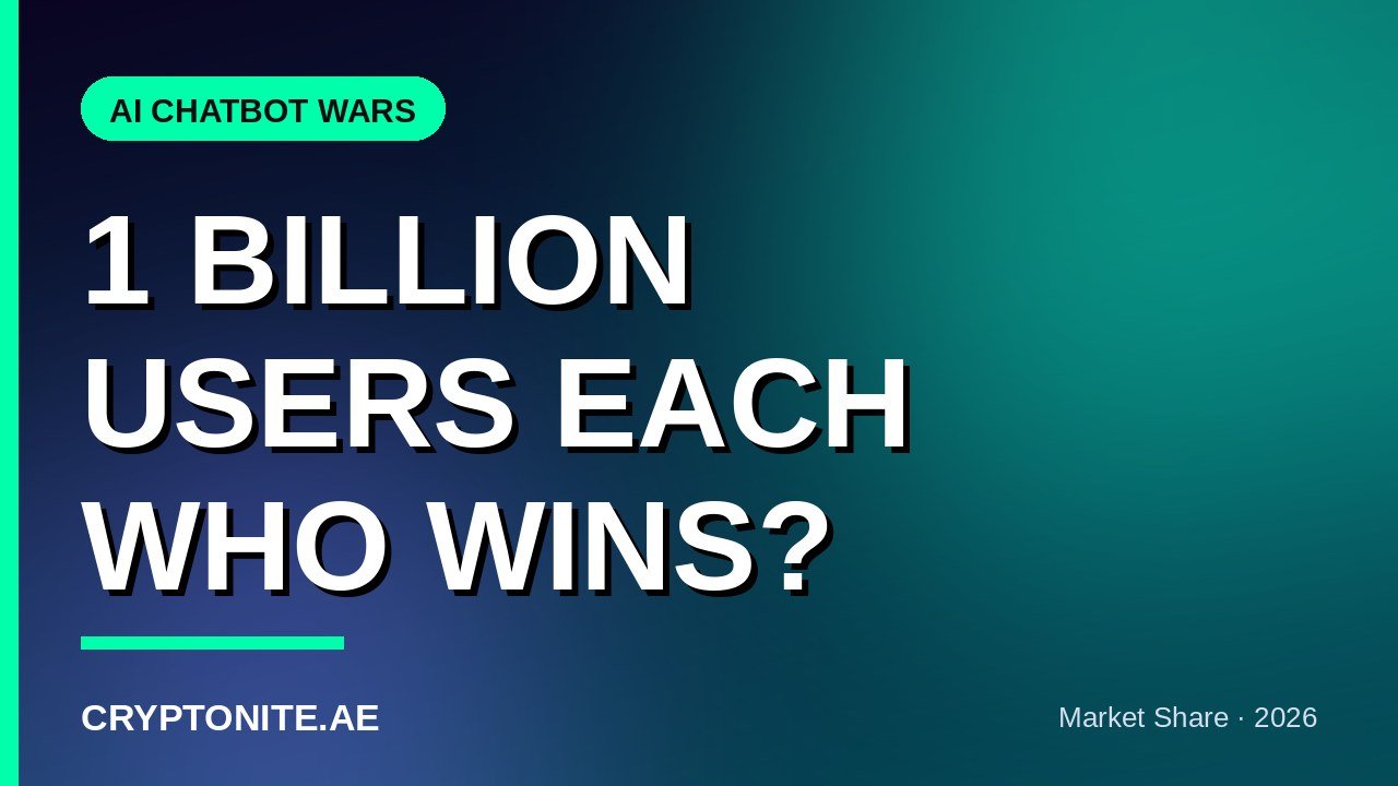 AI chatbot market share and monthly active users compared in 2026