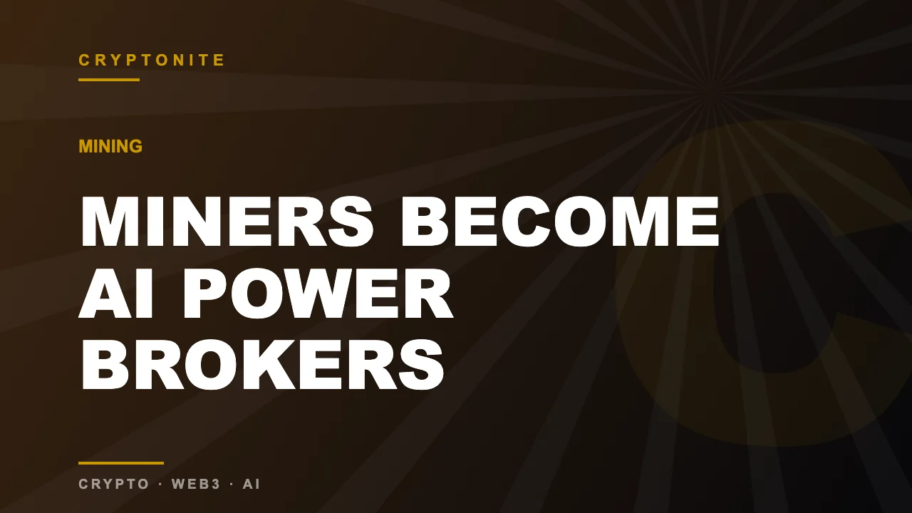 Bitcoin miners becoming AI power brokers in 2026