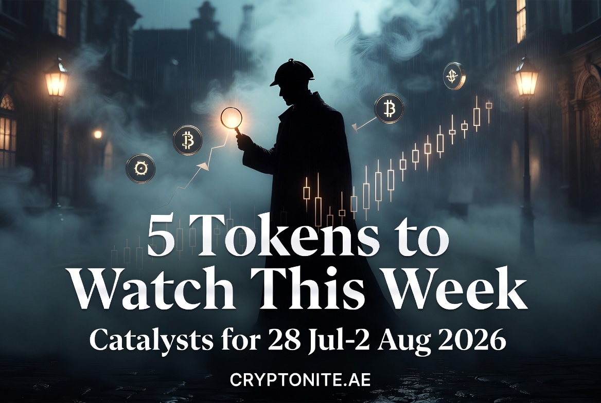 Crypto tokens to watch this week with catalysts for 28 July to 2 August 2026