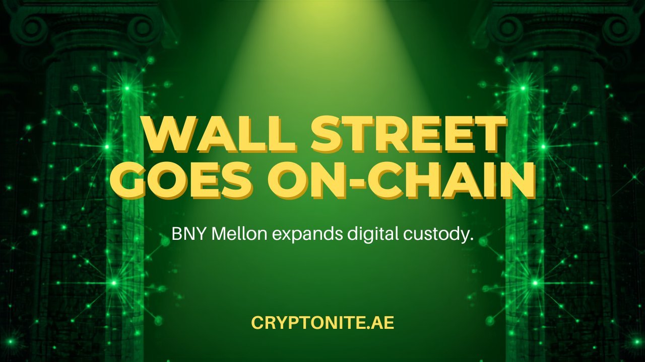 BNY Mellon expands digital asset custody as Wall Street goes on-chain — Cryptonite thumbnail
