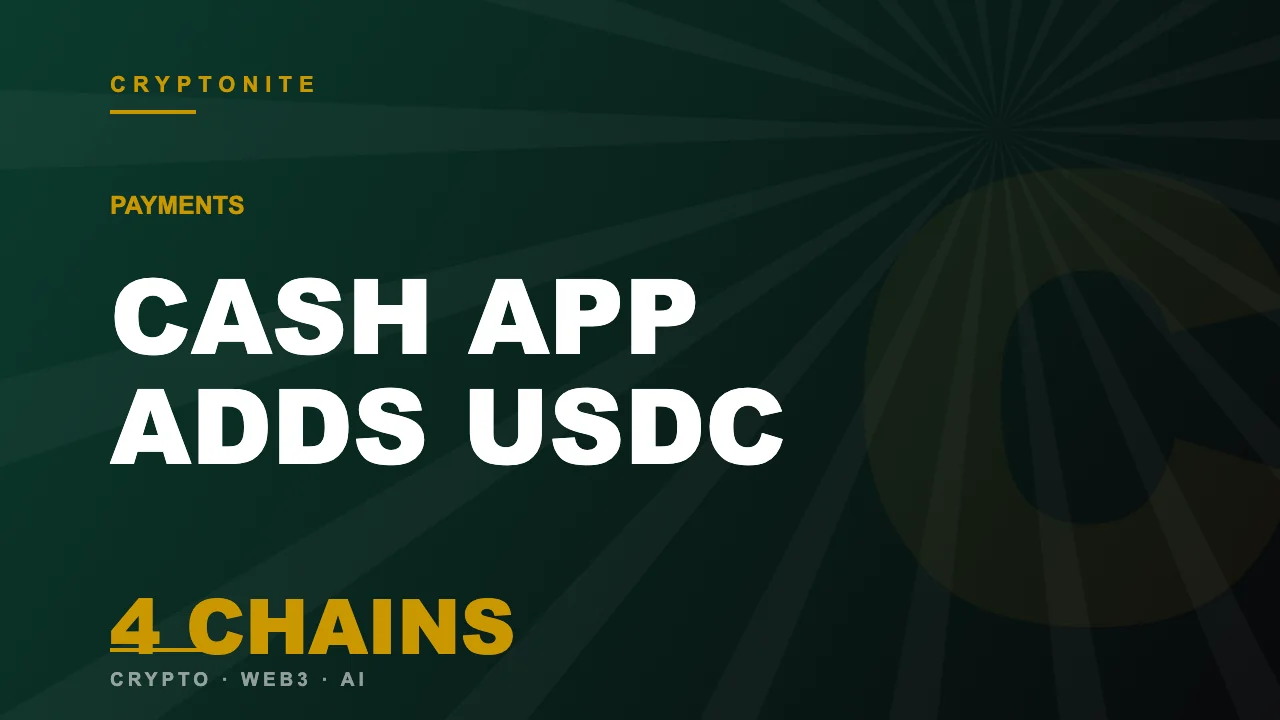 Cash App adds USDC transfers on Solana, Ethereum, Polygon and Arbitrum