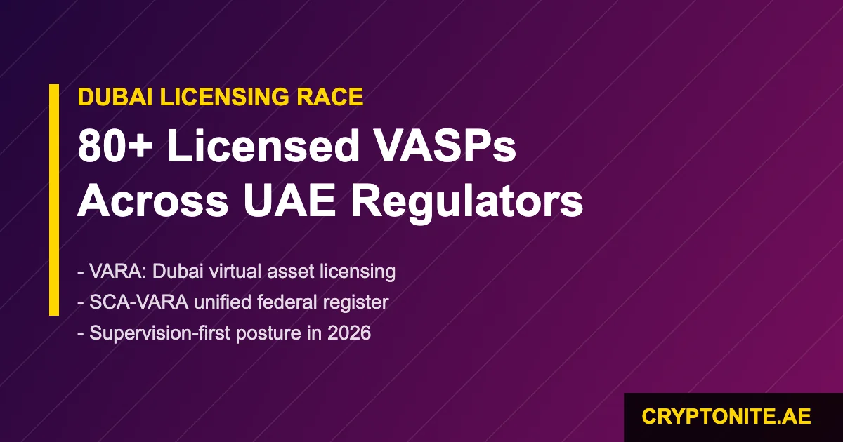Dubai VASP licensing landscape 2026 after the Revolut VARA approval