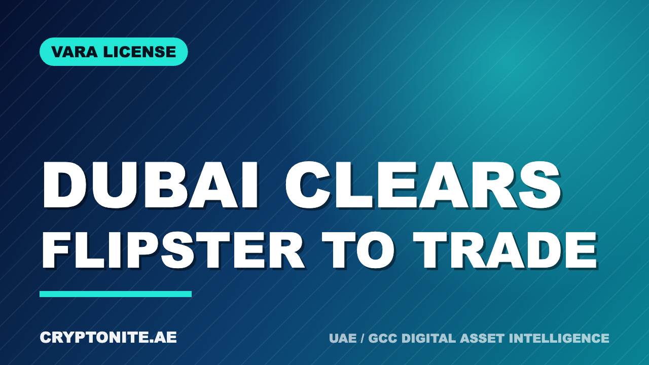 Flipster VARA license approval for a Dubai virtual asset exchange