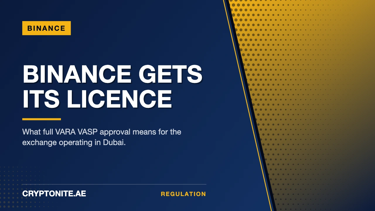 Binance VASP License Dubai: What VARA Approval Means