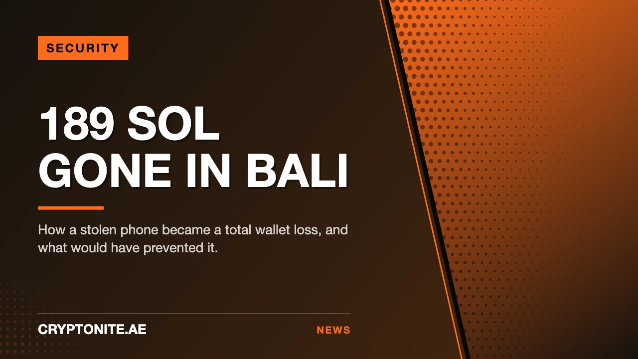 Crypto Phone Theft: The Worst Way to Lose 189 SOL in Bali