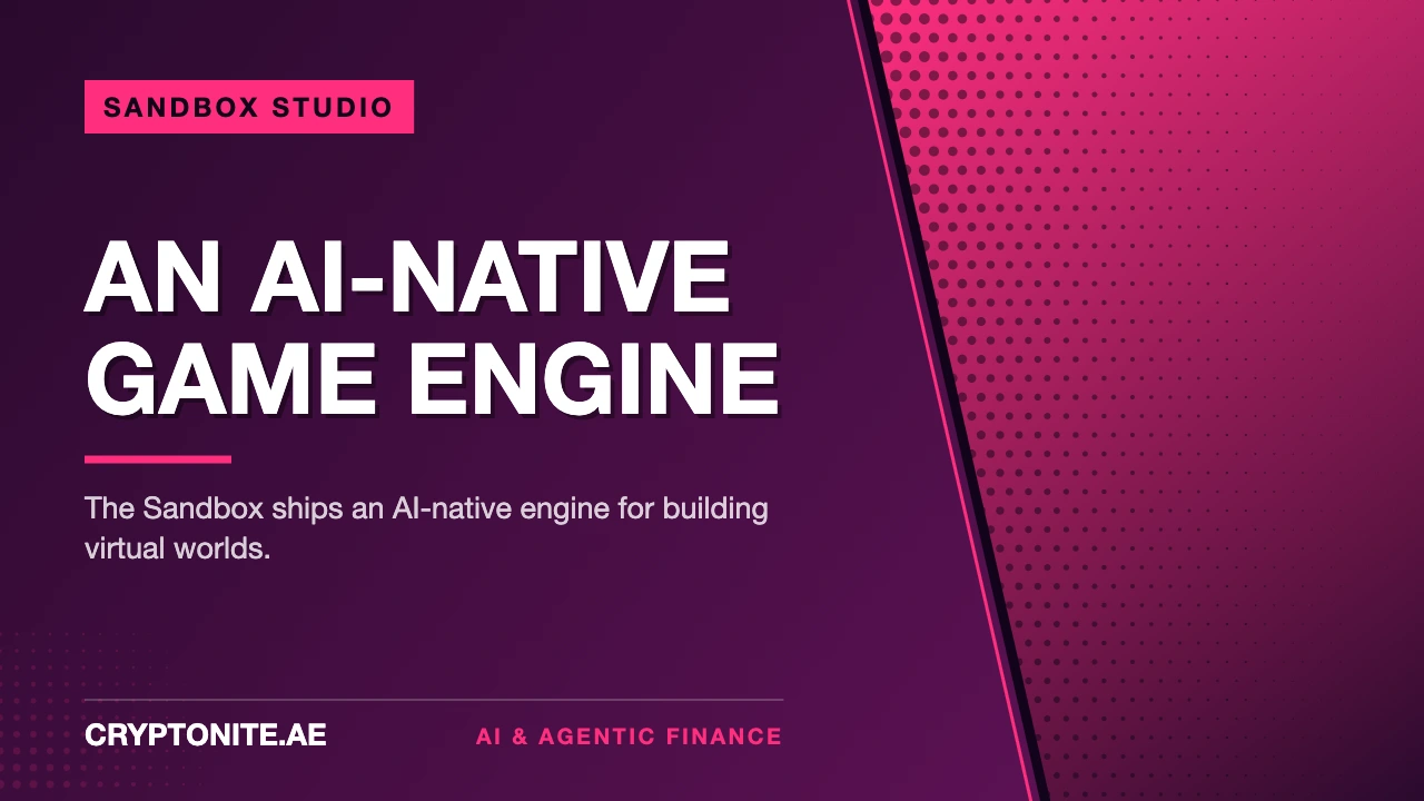 Sandbox Studio: The AI-Native Game Engine by The Sandbox
