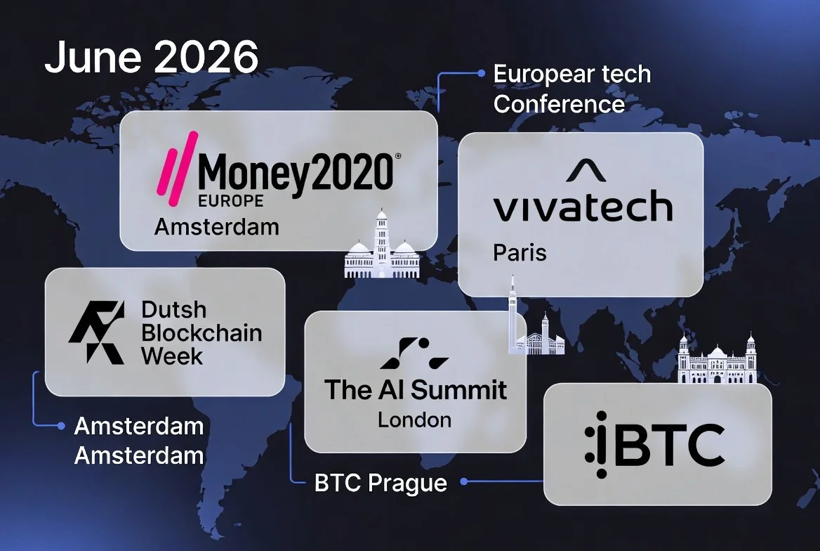 June 2026 Crypto, Blockchain & AI Conference Guide: Major Events Worldwide