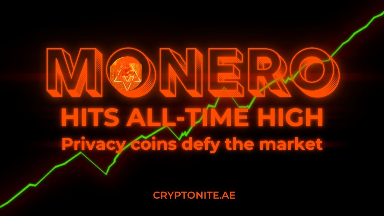 Monero hits new all-time high as privacy coins defy market trends — Cryptonite thumbnail