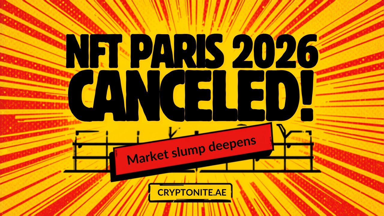 NFT Paris 2026 abruptly canceled as market slump deepens — Cryptonite thumbnail