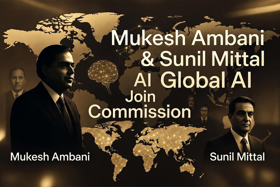 Mukesh Ambani & Sunil Mittal Join Global AI Commission