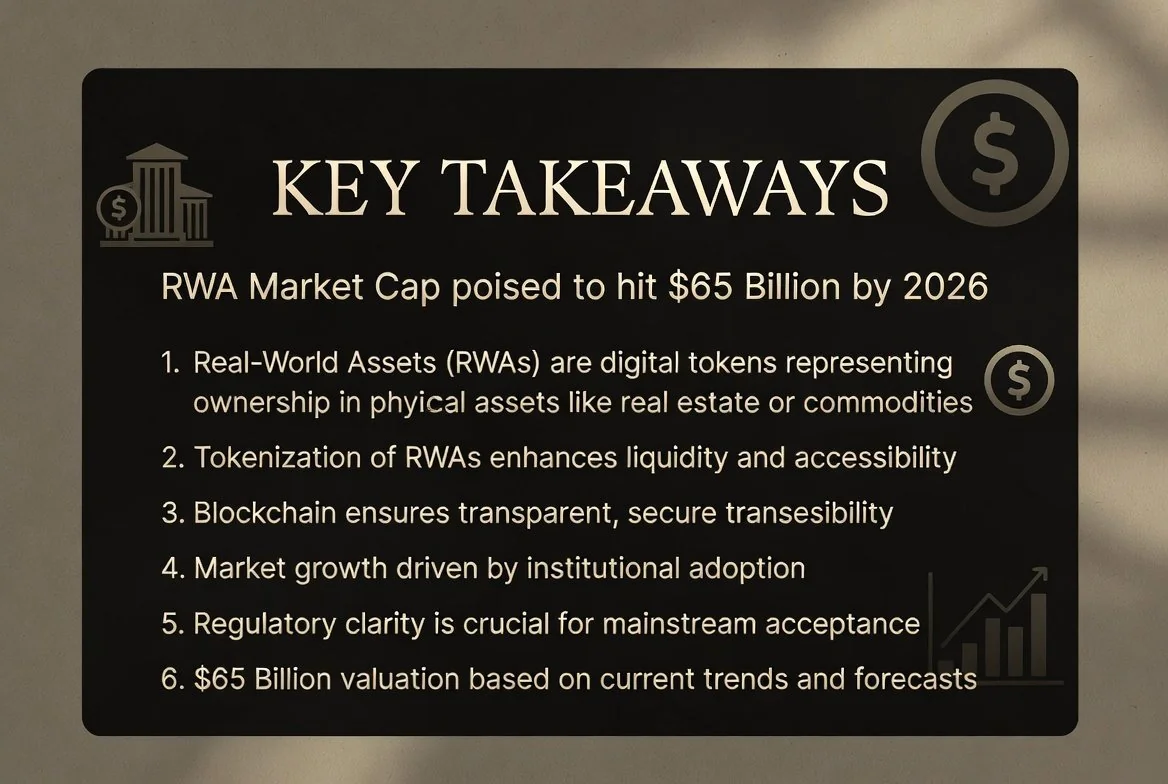 RWA Market Cap Hits $65 Billion in 2026 – What’s Next?