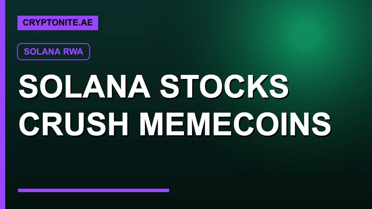 Solana tokenized stocks overtake memecoins in 2026 trading volume