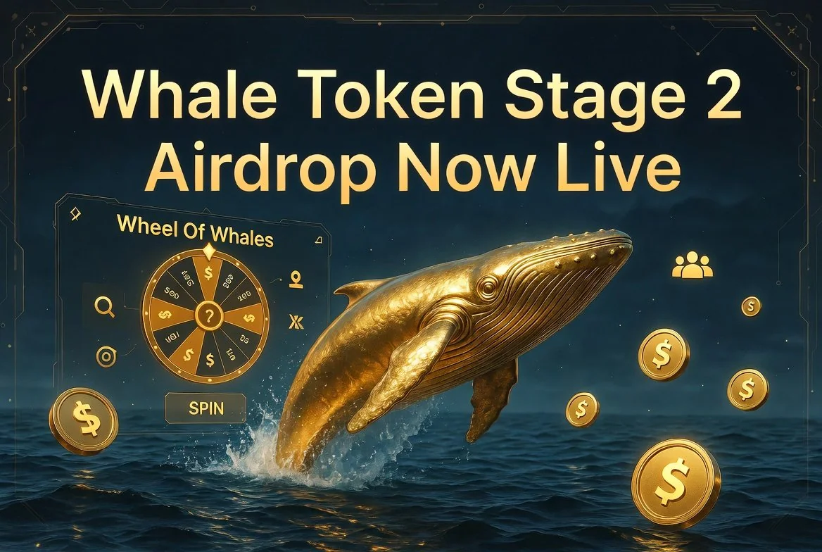 Whale Token Stage 2 Airdrop Wheel Of Whales 2026