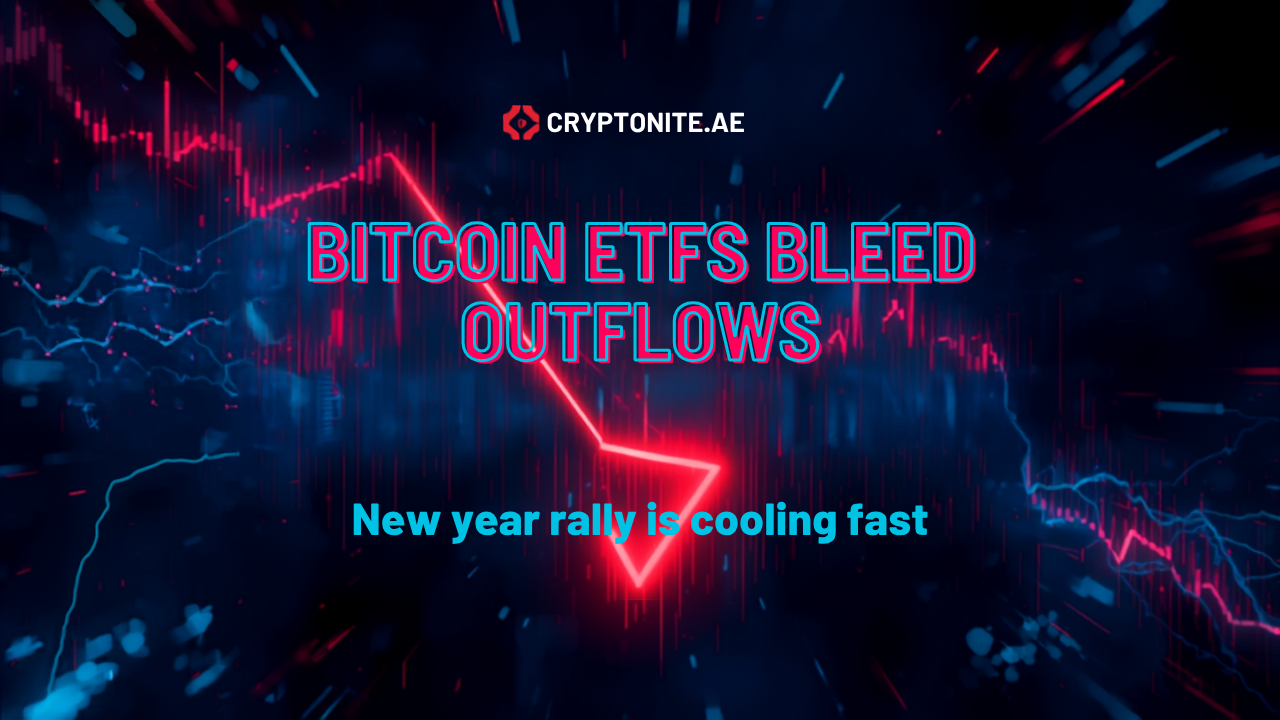 Bitcoin ETFs see major outflows as new year rally cools