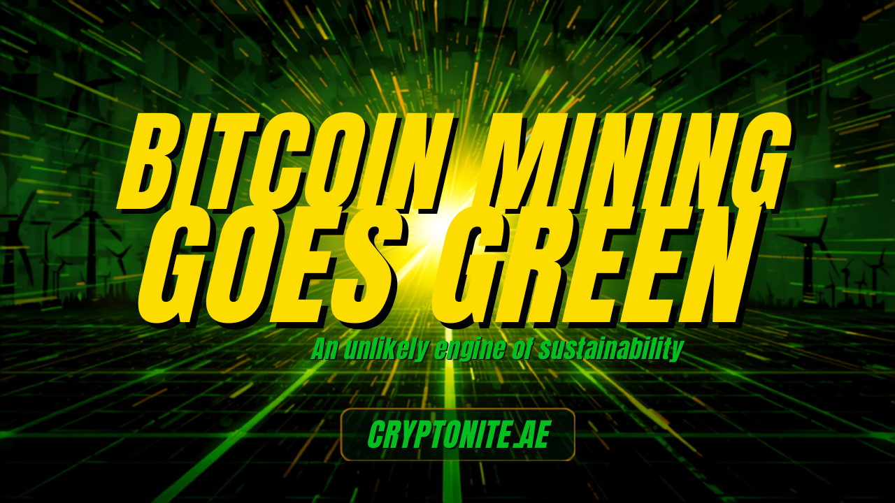 Bitcoin mining as an unlikely engine of global sustainability