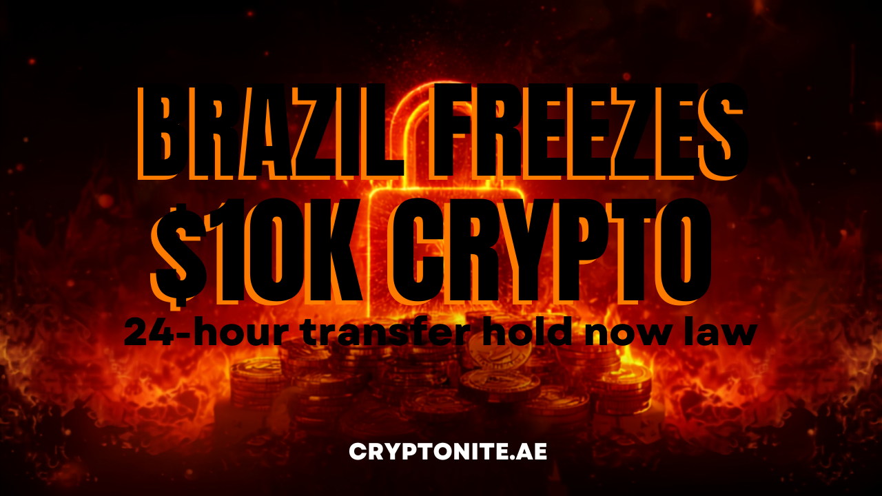 Brazil imposes 24-hour hold on crypto transfers above $10,000 - Cryptonite