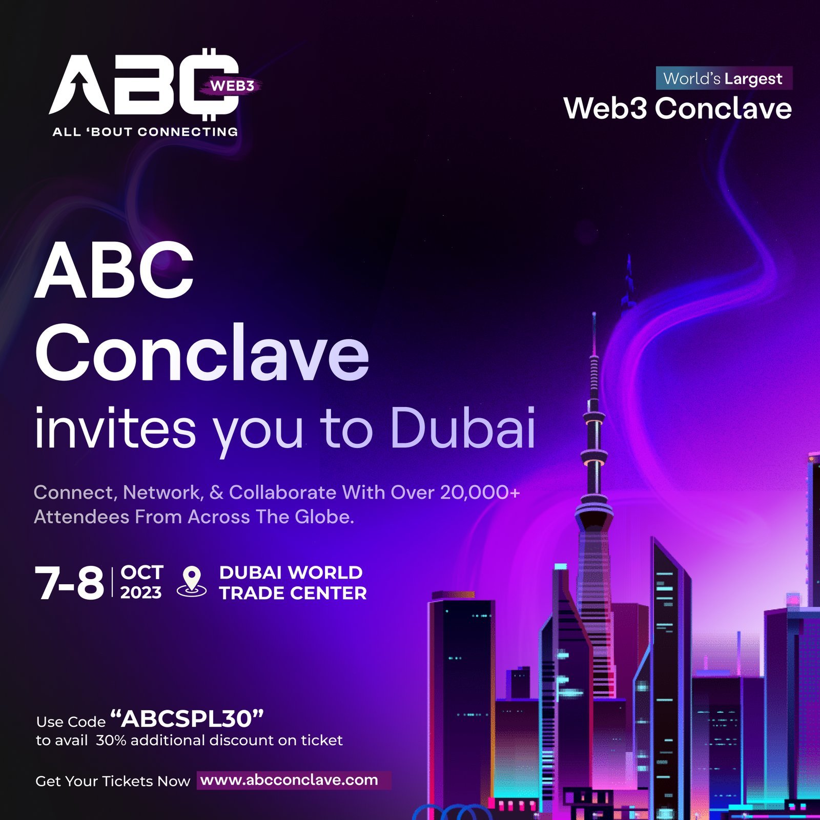 Dubai to Witness the World’s Largest Web3 Conference: ABC Conclave to Unite Global Web3 Pioneers in Dubai World Trade Centre