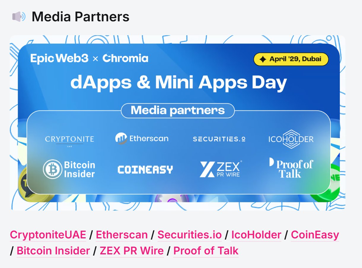 dApps & Mini-Apps Day | Token2049 Side Event | Dubai, April 29, 2025