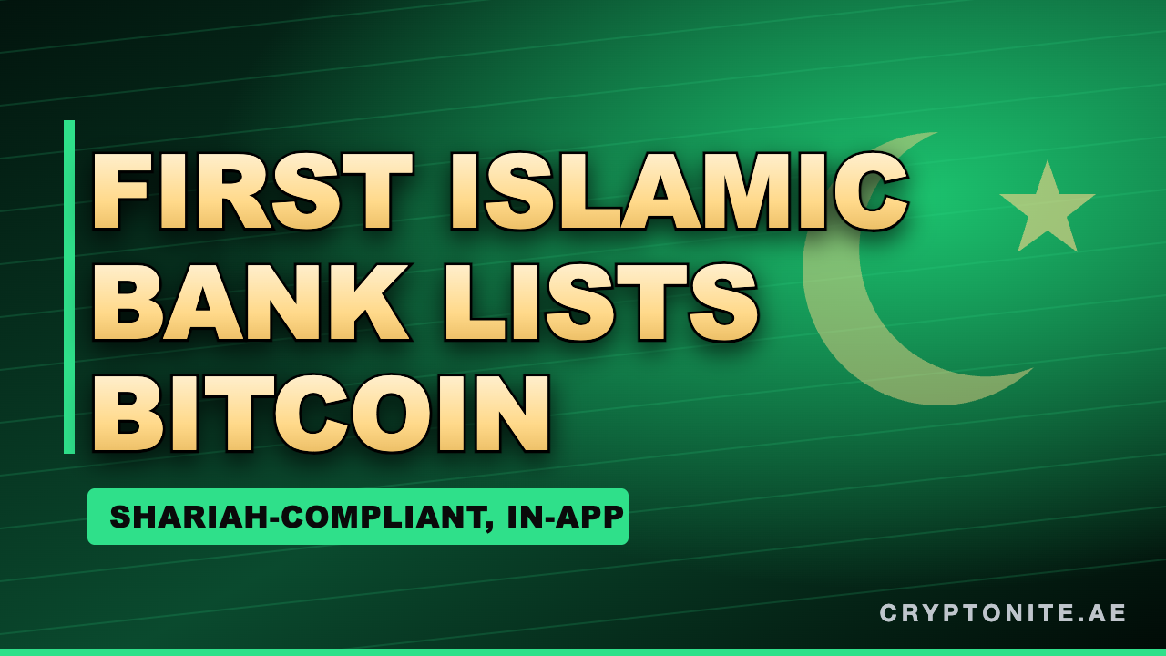 Shariah-compliant crypto trading graphic for the Ruya Islamic bank app