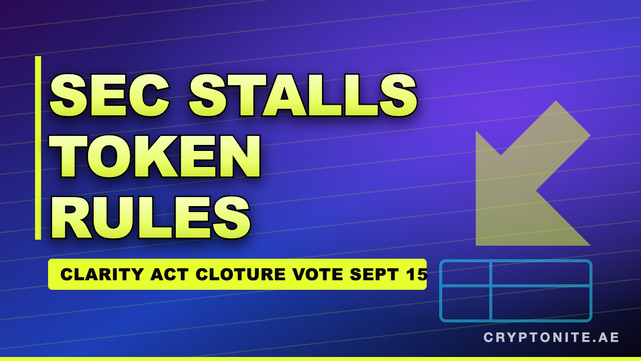 SEC tokenization exemption delayed again as the CLARITY Act heads to a cloture vote