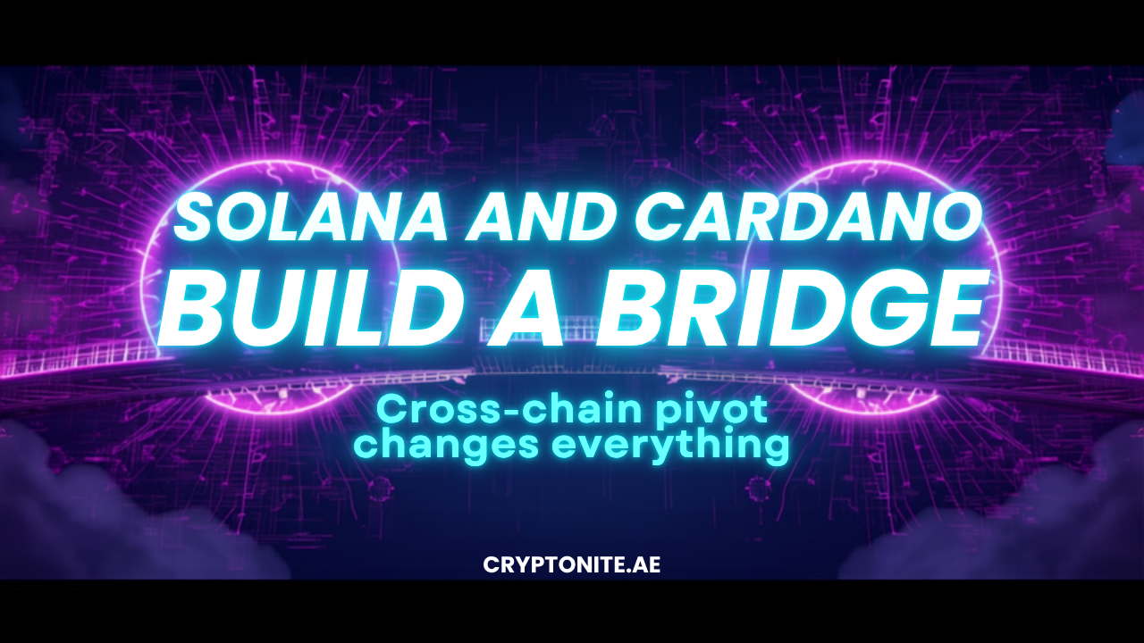Solana and Cardano build a bridge as a cross-chain pivot changes everything