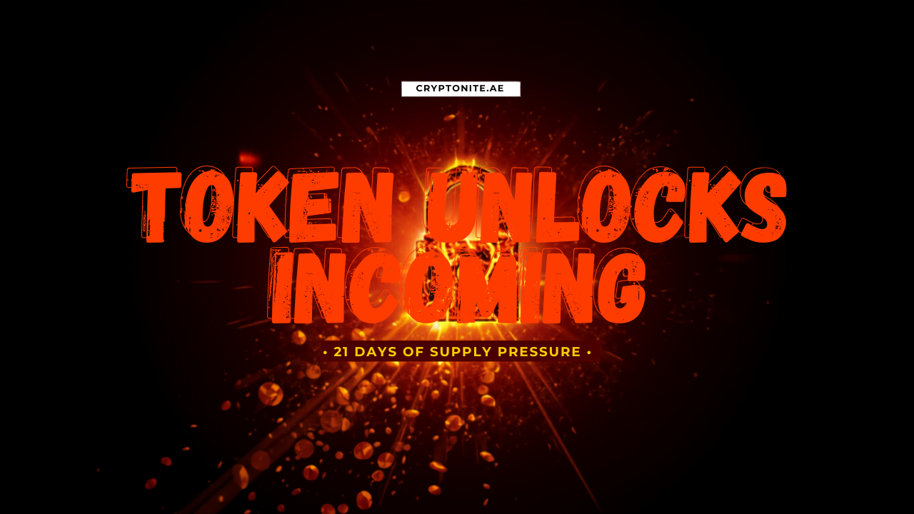 Token Unlock Alert: navigating the supply wave over the next 21 days