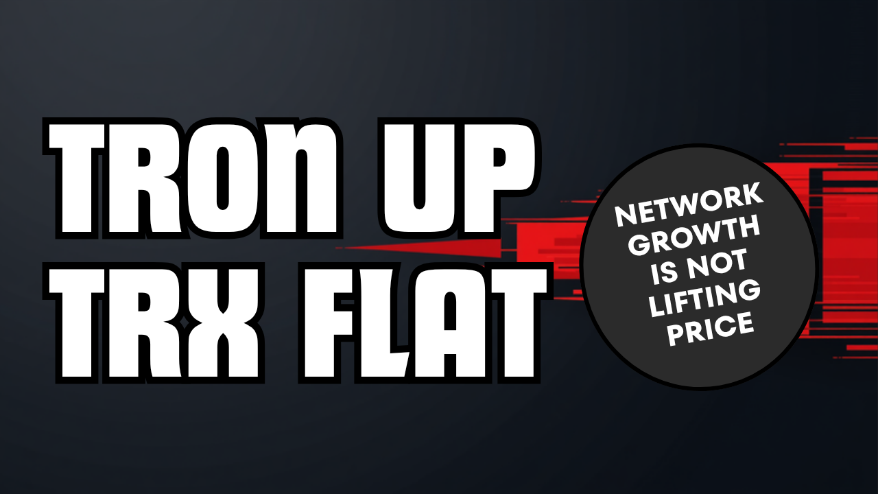 TRON network growth is not igniting TRX price