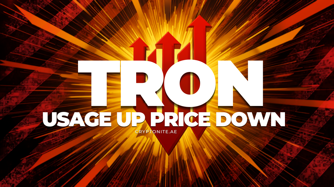 TRON usage up, price down: record network activity meets falling token value