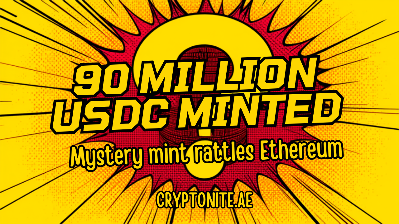Unverified 90 million USDC mint sparks speculation on Ethereum